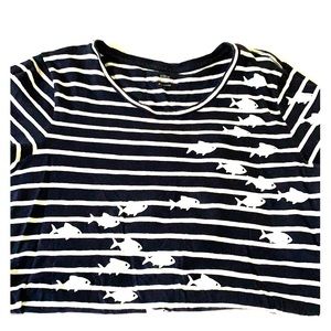 J Crew graphic cotton short sleeve